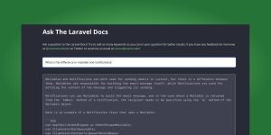 Read more about the article Use ChatGTP to ask a question to the Laravel Docs