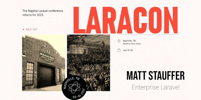 Read more about the article Watch Matt Stauffer’s “Enterprise Laravel” talk from Laracon