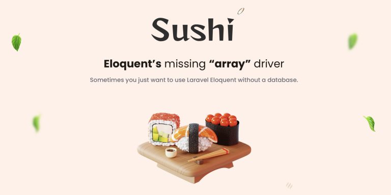 Read more about the article Laravel Sushi gets a new landing page
